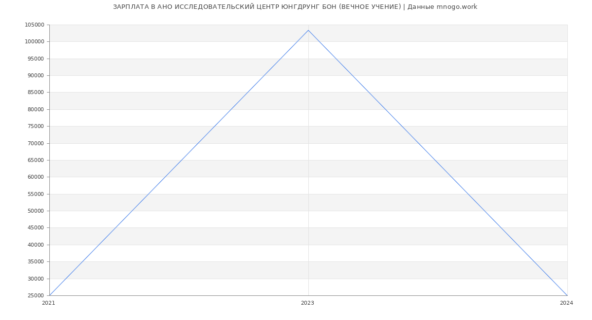Статистика зарплат АНО ИССЛЕДОВАТЕЛЬСКИЙ ЦЕНТР ЮНГДРУНГ БОН (ВЕЧНОЕ УЧЕНИЕ)