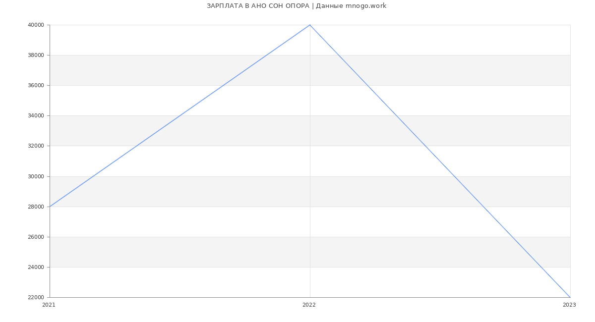 Статистика зарплат АНО СОН ОПОРА