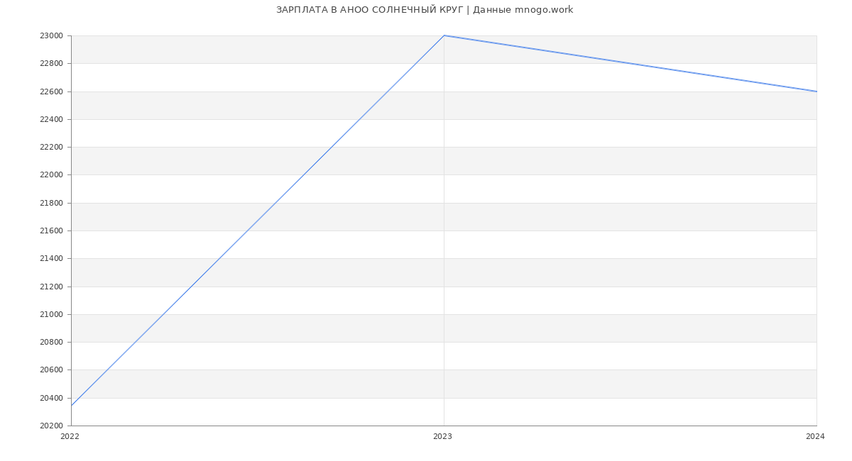 Статистика зарплат АНОО СОЛНЕЧНЫЙ КРУГ