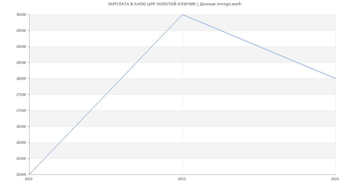 Статистика зарплат АНОО ЦРР ЗОЛОТОЙ КЛЮЧИК