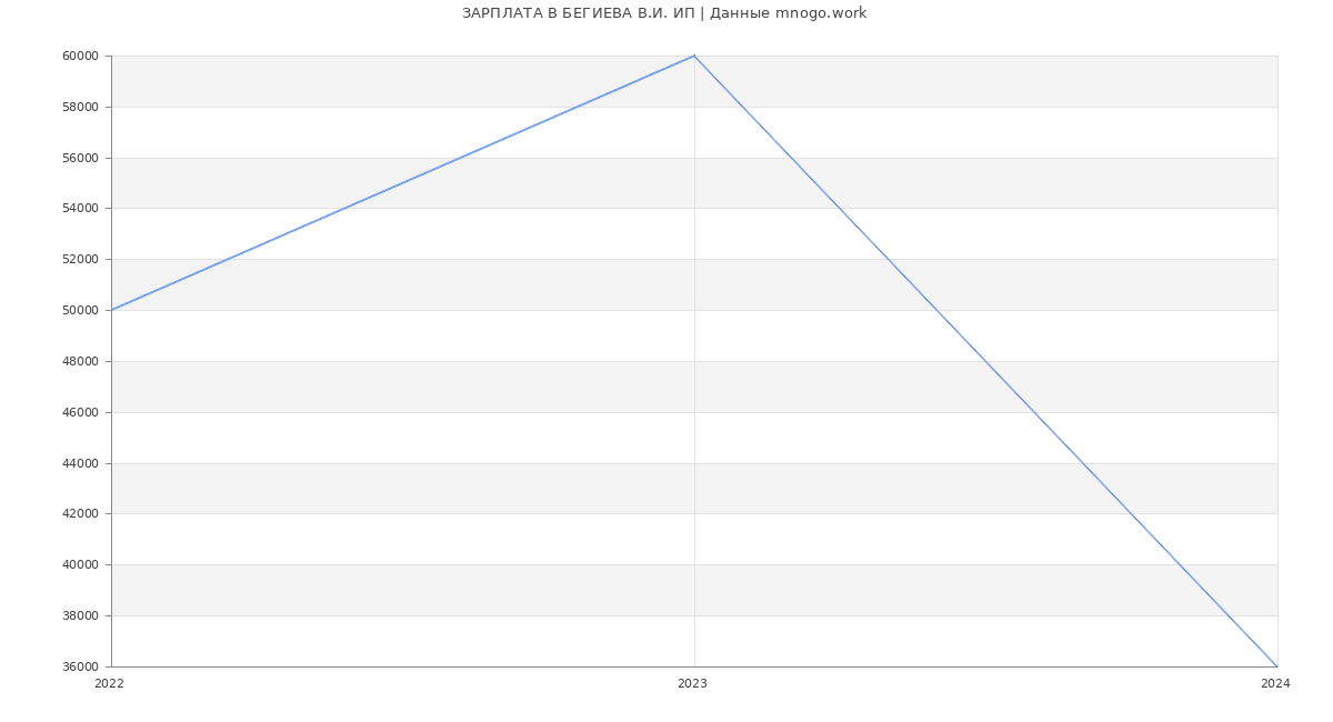 Статистика зарплат БЕГИЕВА В.И. ИП
