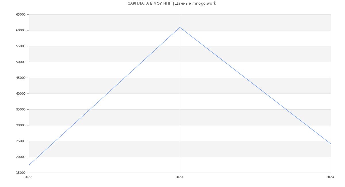 Статистика зарплат ЧОУ НПГ