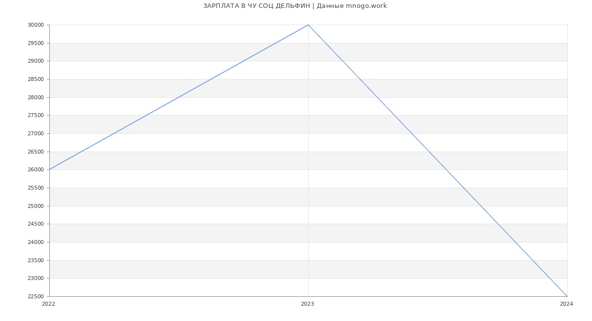 Статистика зарплат ЧУ СОЦ ДЕЛЬФИН