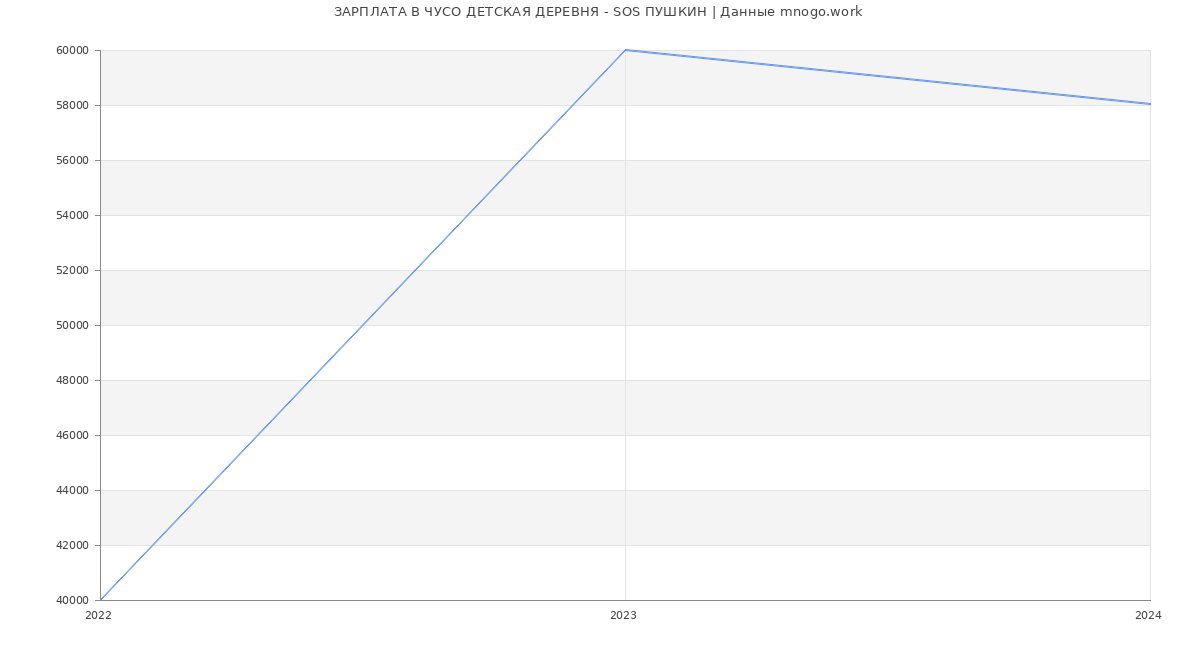 Статистика зарплат ЧУСО ДЕТСКАЯ ДЕРЕВНЯ - SOS ПУШКИН
