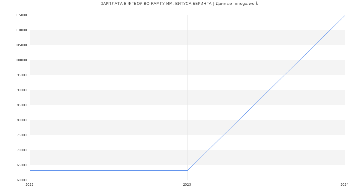 Статистика зарплат ФГБОУ ВО КАМГУ ИМ. ВИТУСА БЕРИНГА