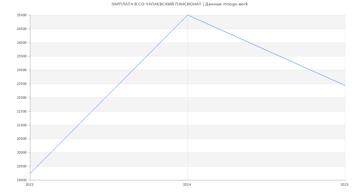 Статистика зарплат СО ЧАПАЕВСКИЙ ПАНСИОНАТ