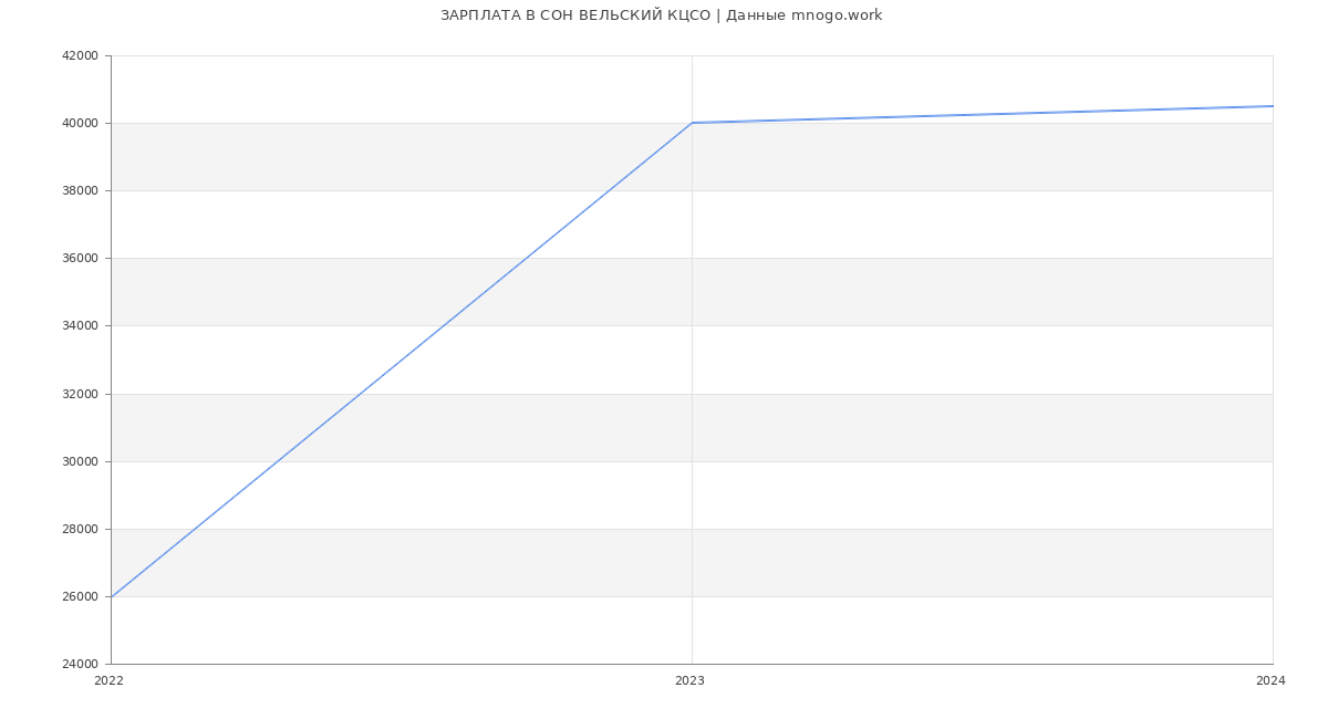 Статистика зарплат СОН ВЕЛЬСКИЙ КЦСО