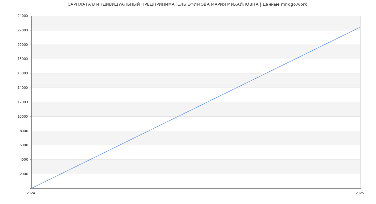 Статистика зарплат ИНДИВИДУАЛЬНЫЙ ПРЕДПРИНИМАТЕЛЬ ЕФИМОВА МАРИЯ МИХАЙЛОВНА