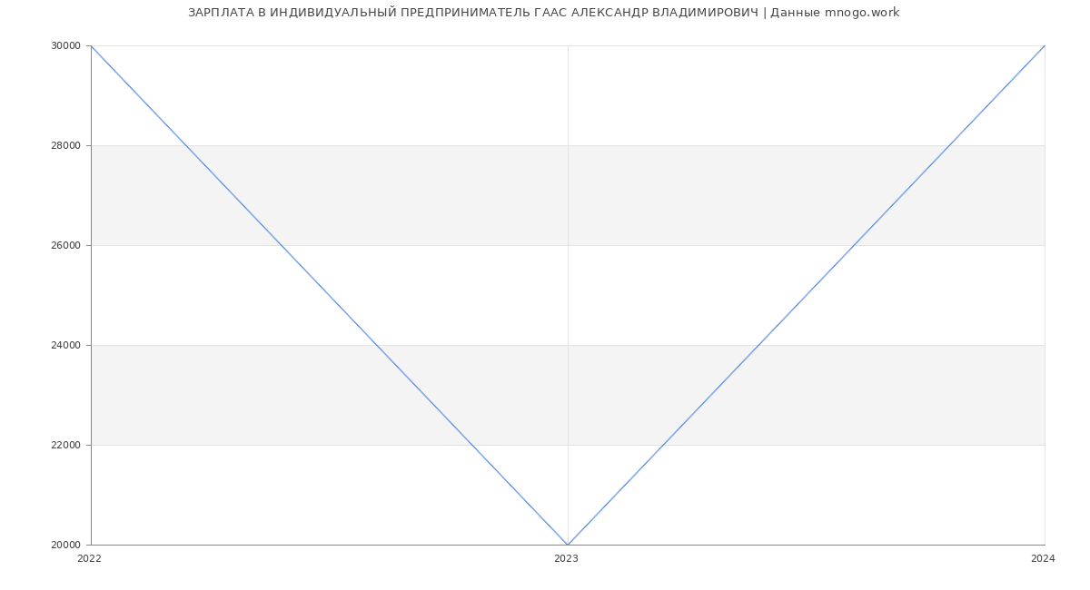 Статистика зарплат ИНДИВИДУАЛЬНЫЙ ПРЕДПРИНИМАТЕЛЬ ГААС АЛЕКСАНДР ВЛАДИМИРОВИЧ