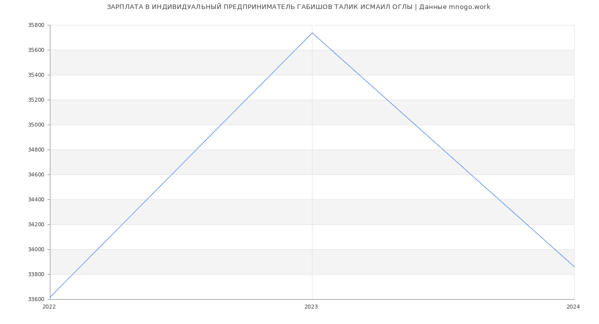 Статистика зарплат ИНДИВИДУАЛЬНЫЙ ПРЕДПРИНИМАТЕЛЬ ГАБИШОВ ТАЛИК ИСМАИЛ ОГЛЫ