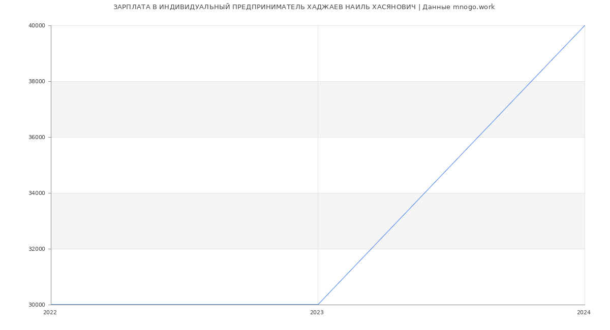 Статистика зарплат ИНДИВИДУАЛЬНЫЙ ПРЕДПРИНИМАТЕЛЬ ХАДЖАЕВ НАИЛЬ ХАСЯНОВИЧ