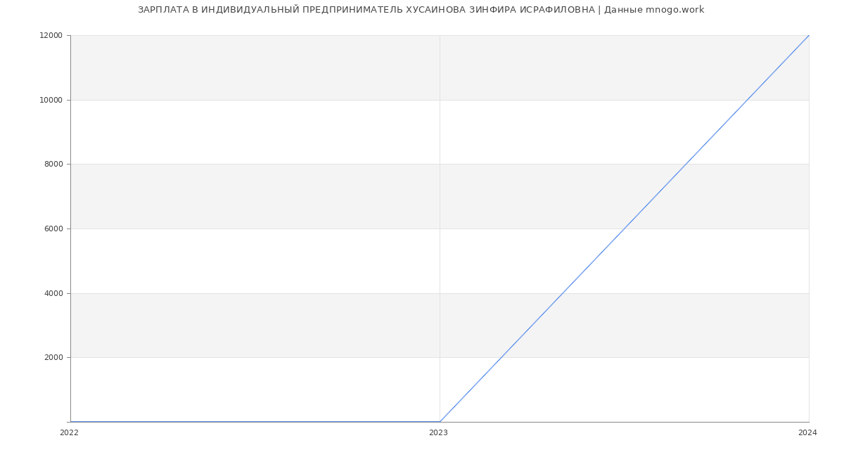 Статистика зарплат ИНДИВИДУАЛЬНЫЙ ПРЕДПРИНИМАТЕЛЬ ХУСАИНОВА ЗИНФИРА ИСРАФИЛОВНА