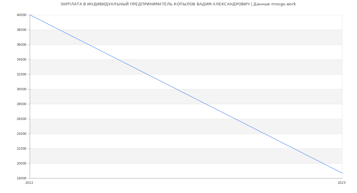 Статистика зарплат ИНДИВИДУАЛЬНЫЙ ПРЕДПРИНИМАТЕЛЬ КОПЫЛОВ ВАДИМ АЛЕКСАНДРОВИЧ