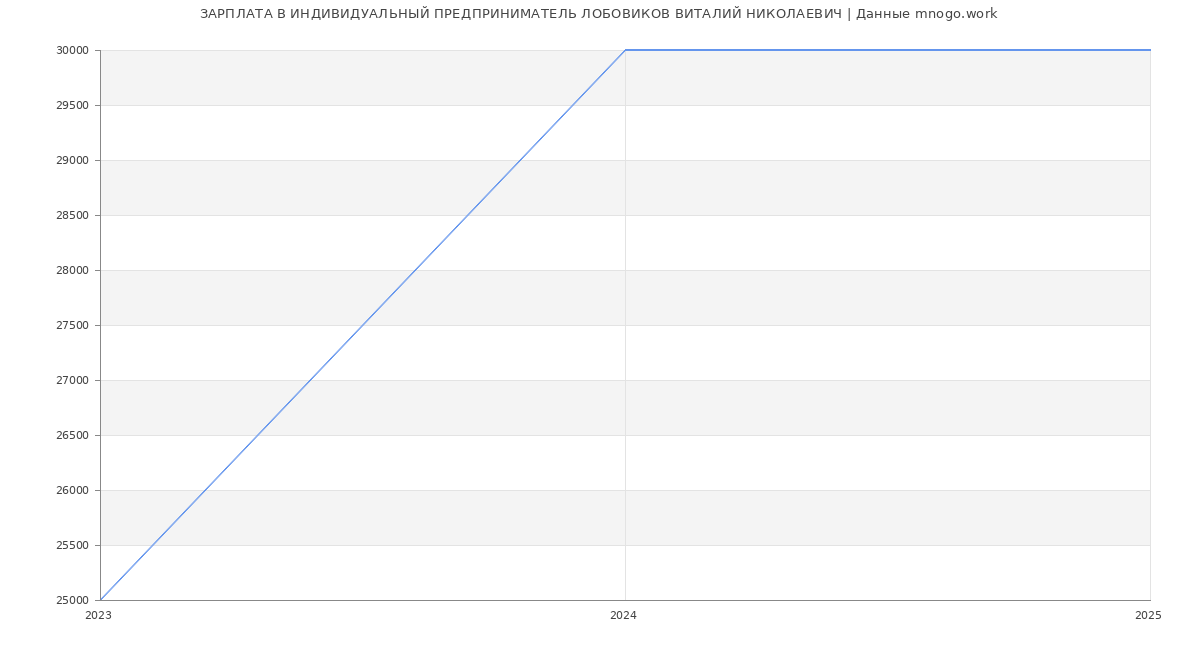 Статистика зарплат ИНДИВИДУАЛЬНЫЙ ПРЕДПРИНИМАТЕЛЬ ЛОБОВИКОВ ВИТАЛИЙ НИКОЛАЕВИЧ