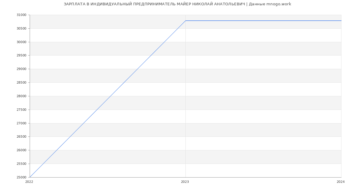Статистика зарплат ИНДИВИДУАЛЬНЫЙ ПРЕДПРИНИМАТЕЛЬ МАЙЕР НИКОЛАЙ АНАТОЛЬЕВИЧ