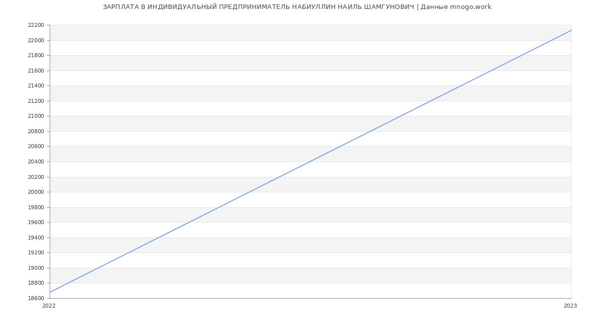 Статистика зарплат ИНДИВИДУАЛЬНЫЙ ПРЕДПРИНИМАТЕЛЬ НАБИУЛЛИН НАИЛЬ ШАМГУНОВИЧ