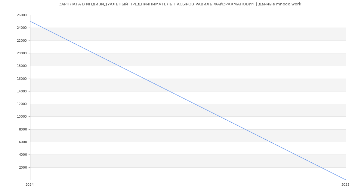 Статистика зарплат ИНДИВИДУАЛЬНЫЙ ПРЕДПРИНИМАТЕЛЬ НАСЫРОВ РАВИЛЬ ФАЙЗРАХМАНОВИЧ