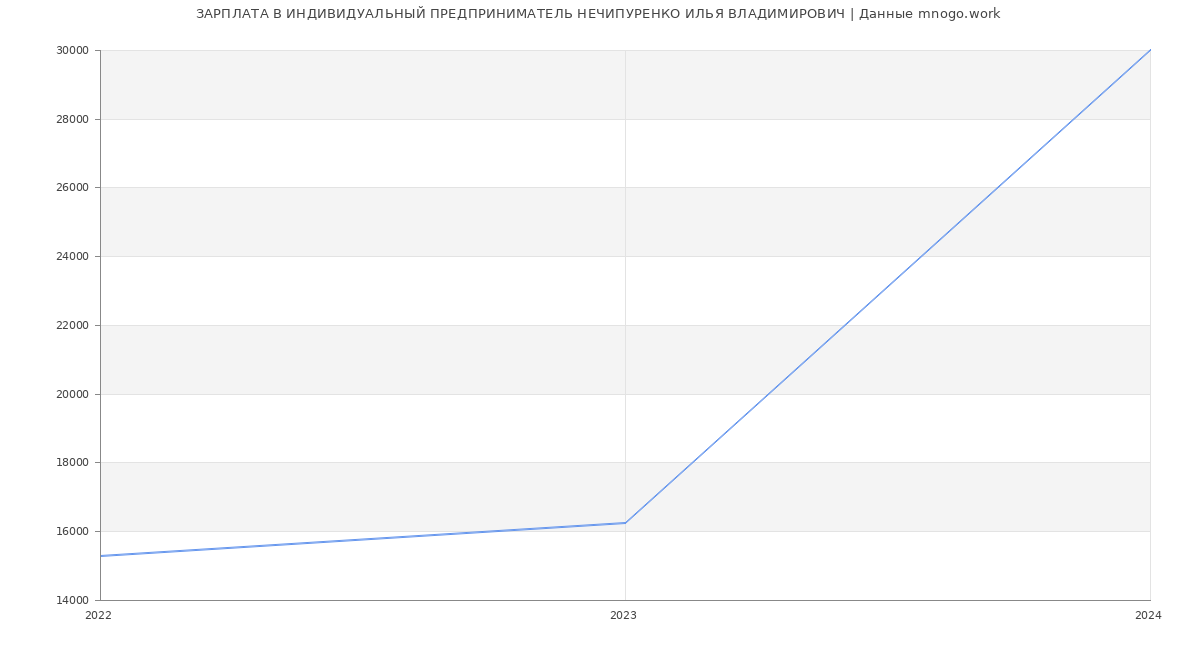 Статистика зарплат ИНДИВИДУАЛЬНЫЙ ПРЕДПРИНИМАТЕЛЬ НЕЧИПУРЕНКО ИЛЬЯ ВЛАДИМИРОВИЧ