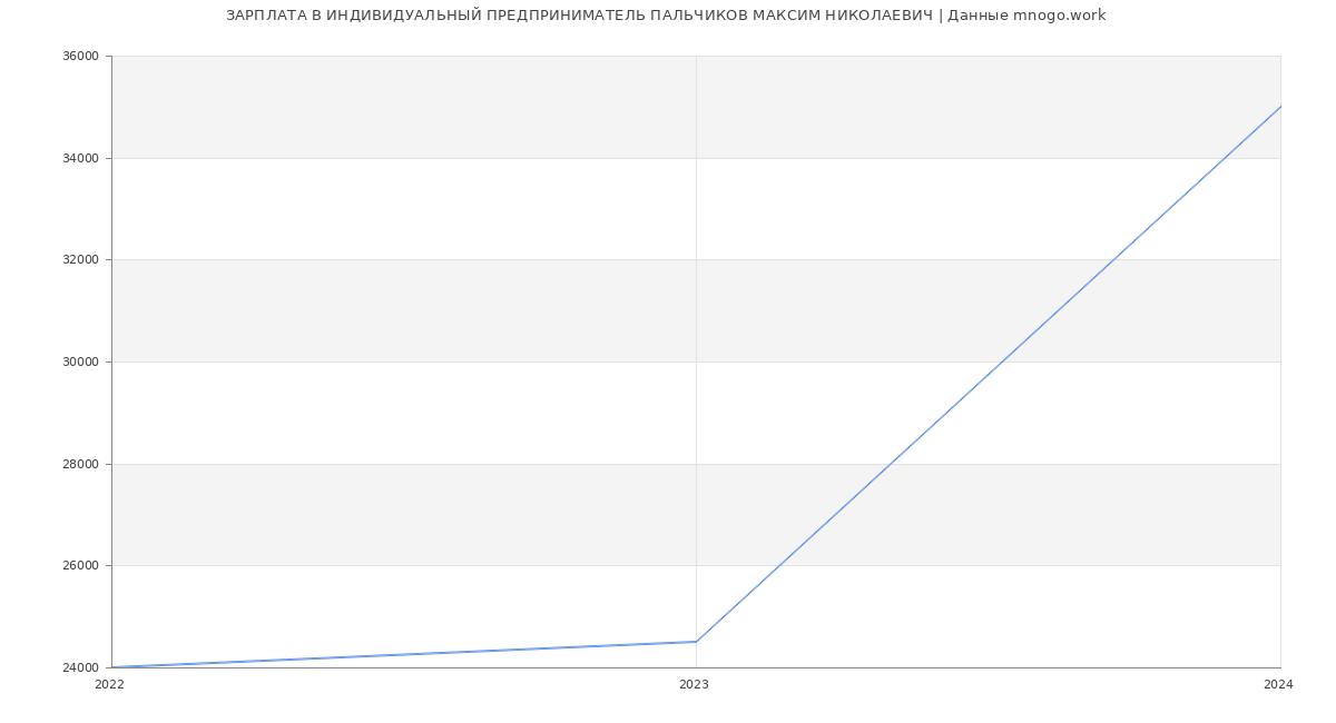 Статистика зарплат ИНДИВИДУАЛЬНЫЙ ПРЕДПРИНИМАТЕЛЬ ПАЛЬЧИКОВ МАКСИМ НИКОЛАЕВИЧ