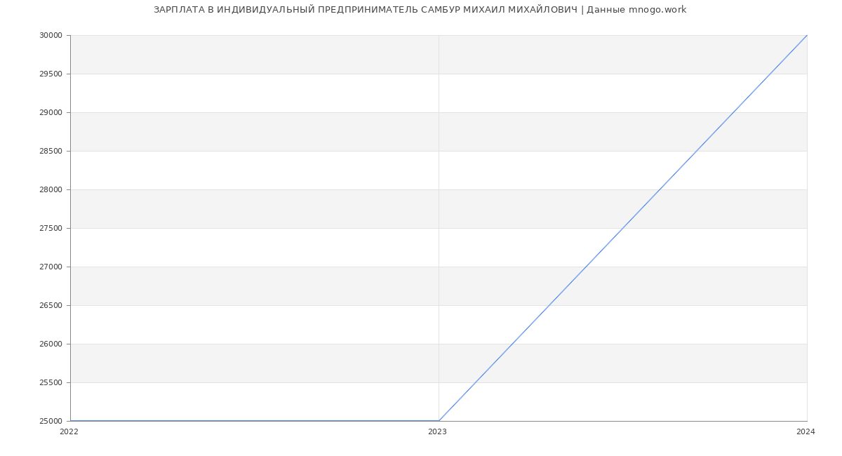 Статистика зарплат ИНДИВИДУАЛЬНЫЙ ПРЕДПРИНИМАТЕЛЬ САМБУР МИХАИЛ МИХАЙЛОВИЧ