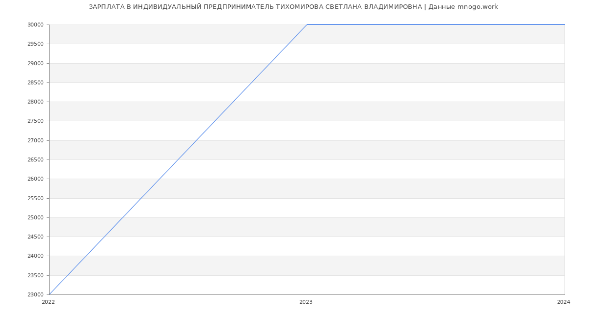 Статистика зарплат ИНДИВИДУАЛЬНЫЙ ПРЕДПРИНИМАТЕЛЬ ТИХОМИРОВА СВЕТЛАНА ВЛАДИМИРОВНА