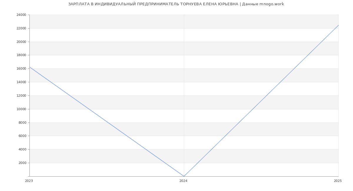 Статистика зарплат ИНДИВИДУАЛЬНЫЙ ПРЕДПРИНИМАТЕЛЬ ТОРНУЕВА ЕЛЕНА ЮРЬЕВНА