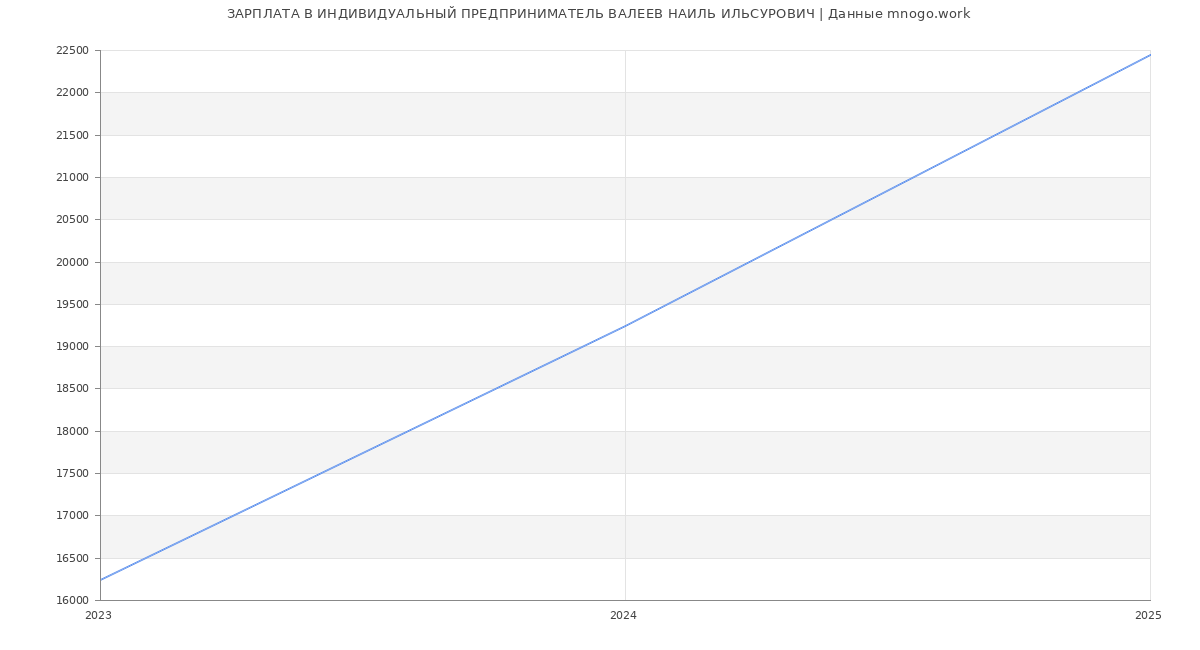 Статистика зарплат ИНДИВИДУАЛЬНЫЙ ПРЕДПРИНИМАТЕЛЬ ВАЛЕЕВ НАИЛЬ ИЛЬСУРОВИЧ