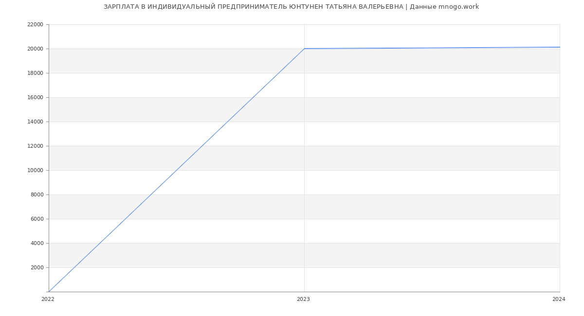 Статистика зарплат ИНДИВИДУАЛЬНЫЙ ПРЕДПРИНИМАТЕЛЬ ЮНТУНЕН ТАТЬЯНА ВАЛЕРЬЕВНА