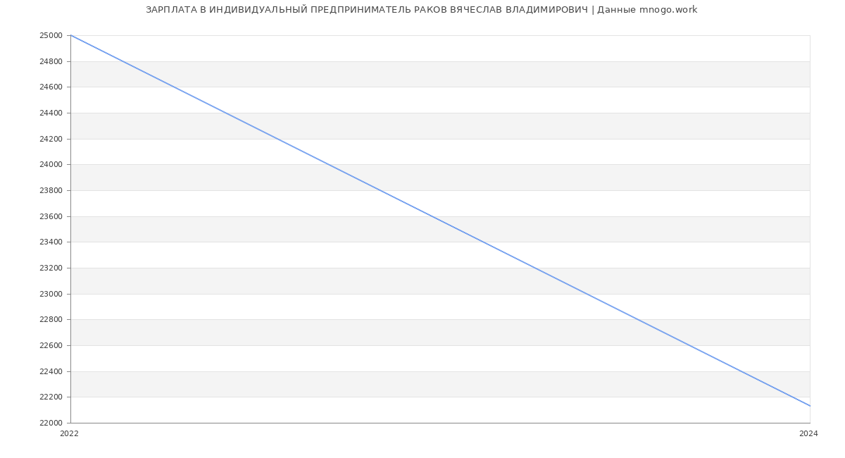 Статистика зарплат ИНДИВИДУАЛЬНЫЙ ПРЕДПРИНИМАТЕЛЬ РАКОВ ВЯЧЕСЛАВ ВЛАДИМИРОВИЧ