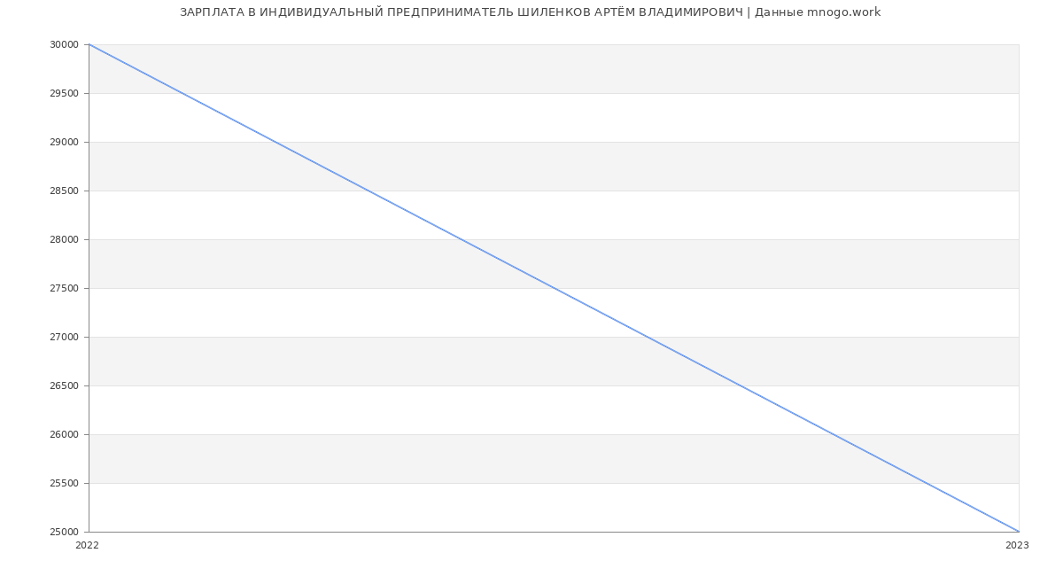 Статистика зарплат ИНДИВИДУАЛЬНЫЙ ПРЕДПРИНИМАТЕЛЬ ШИЛЕНКОВ АРТЁМ ВЛАДИМИРОВИЧ