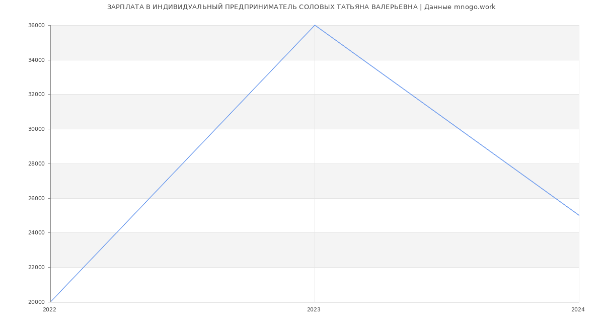 Статистика зарплат ИНДИВИДУАЛЬНЫЙ ПРЕДПРИНИМАТЕЛЬ СОЛОВЫХ ТАТЬЯНА ВАЛЕРЬЕВНА