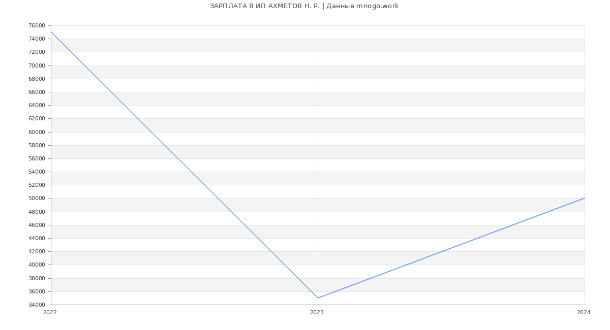 Статистика зарплат ИП АХМЕТОВ Н. Р.