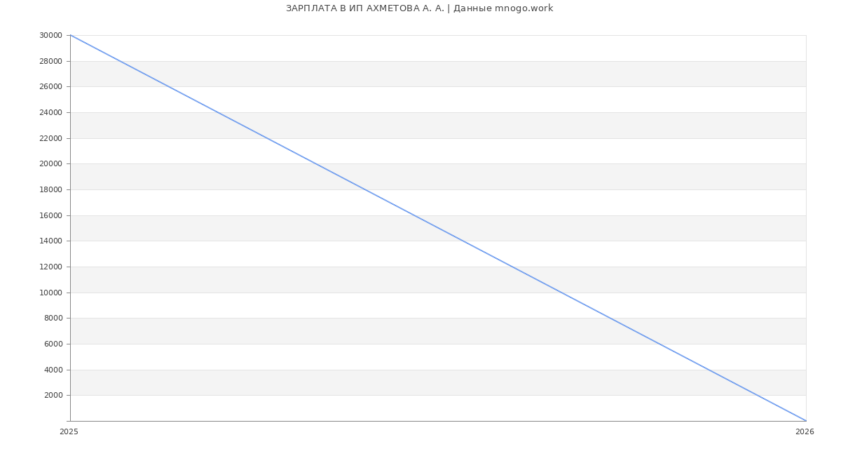 Статистика зарплат ИП АХМЕТОВА А. А.