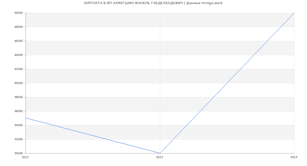 Статистика зарплат ИП АХМЕТШИН ФАНЕЛЬ ГАБДЕЛХАДОВИЧ