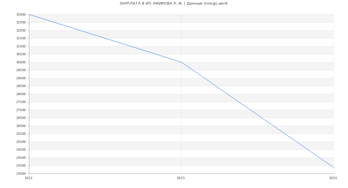 Статистика зарплат ИП АМИРОВА Р. Ф.