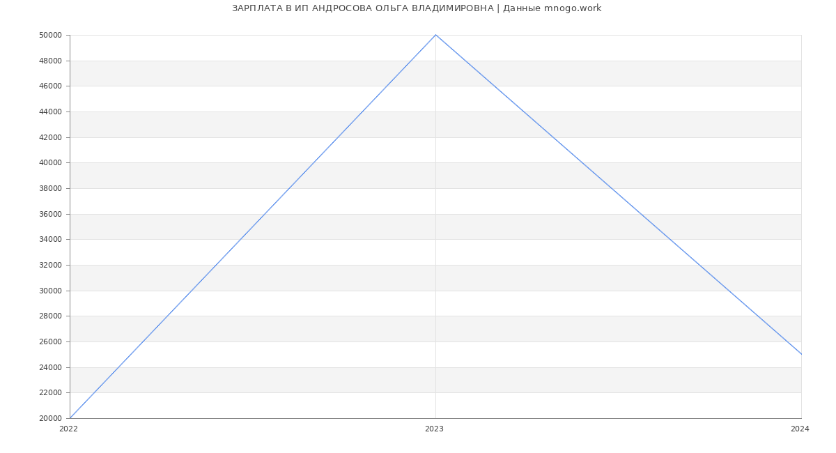 Статистика зарплат ИП АНДРОСОВА ОЛЬГА ВЛАДИМИРОВНА