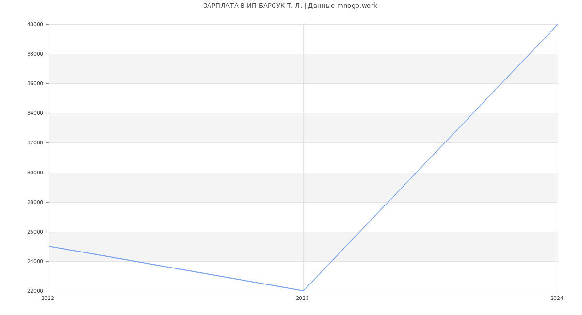 Статистика зарплат ИП БАРСУК Т. Л.