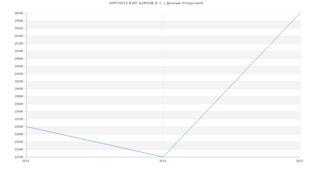 Статистика зарплат ИП БАЯНОВ В. С.