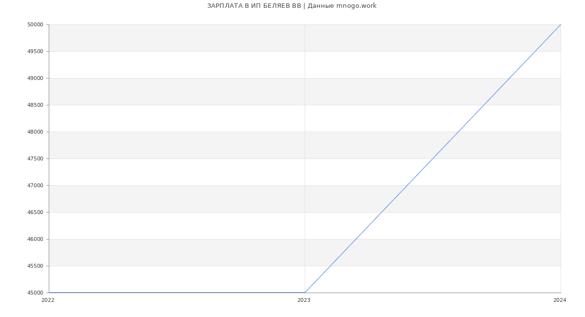 Статистика зарплат ИП БЕЛЯЕВ ВВ