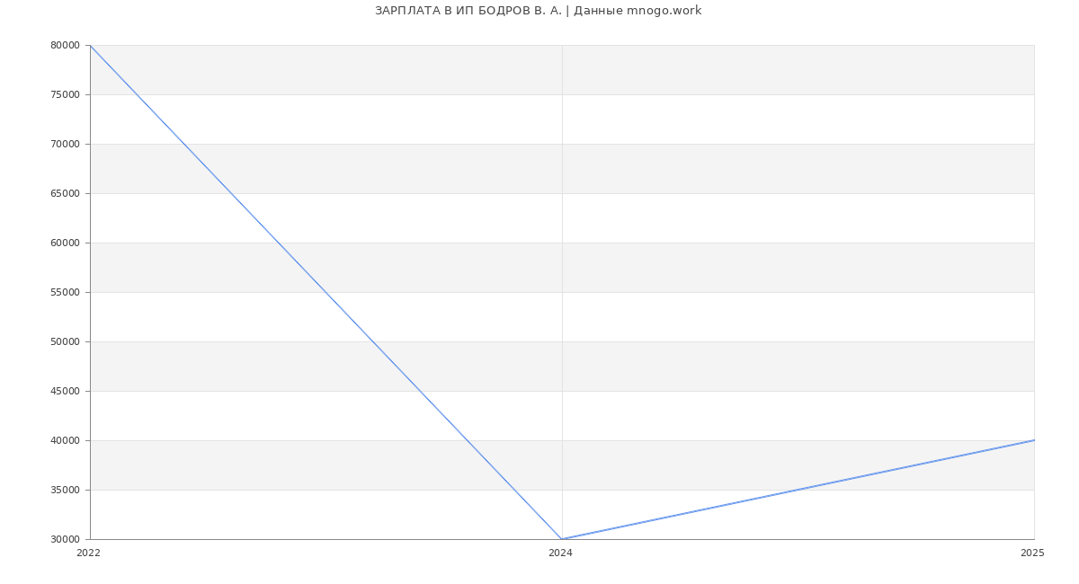 Статистика зарплат ИП БОДРОВ В. А.