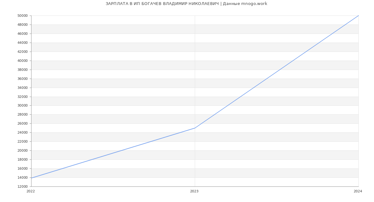 Статистика зарплат ИП БОГАЧЕВ ВЛАДИМИР НИКОЛАЕВИЧ