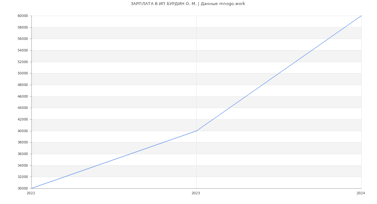 Статистика зарплат ИП БУРДИН О. М.