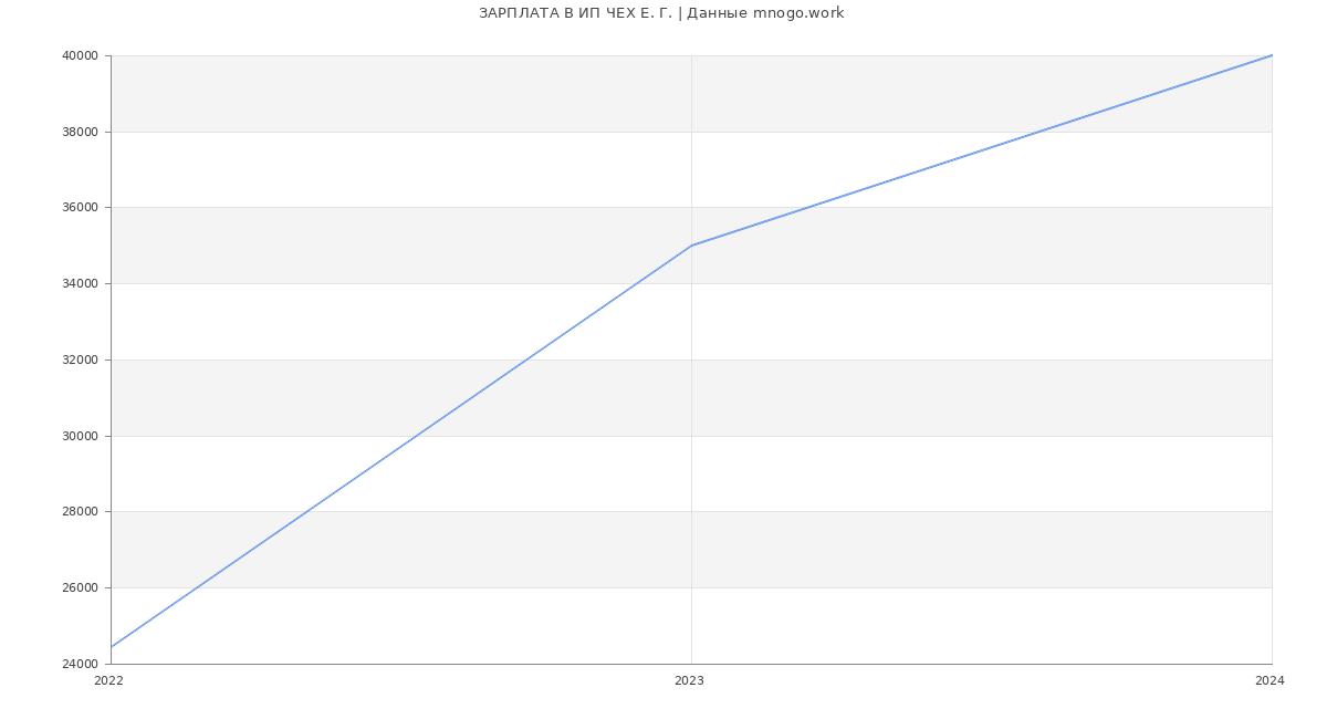 Статистика зарплат ИП ЧЕХ Е. Г.
