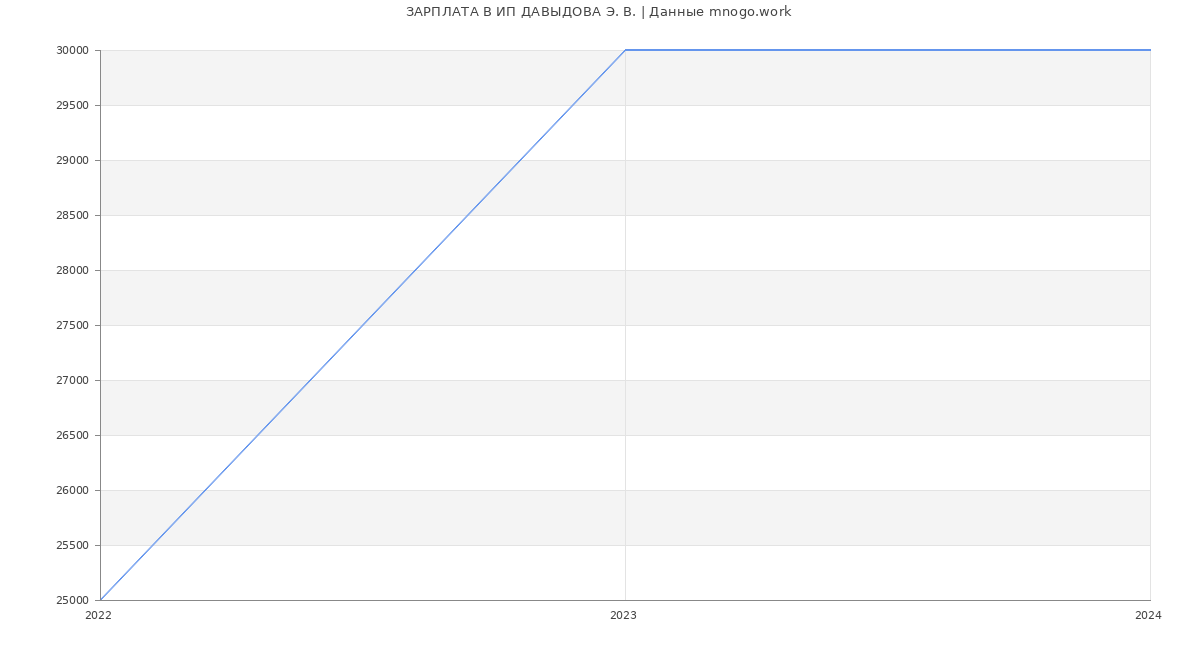 Статистика зарплат ИП ДАВЫДОВА Э. В.