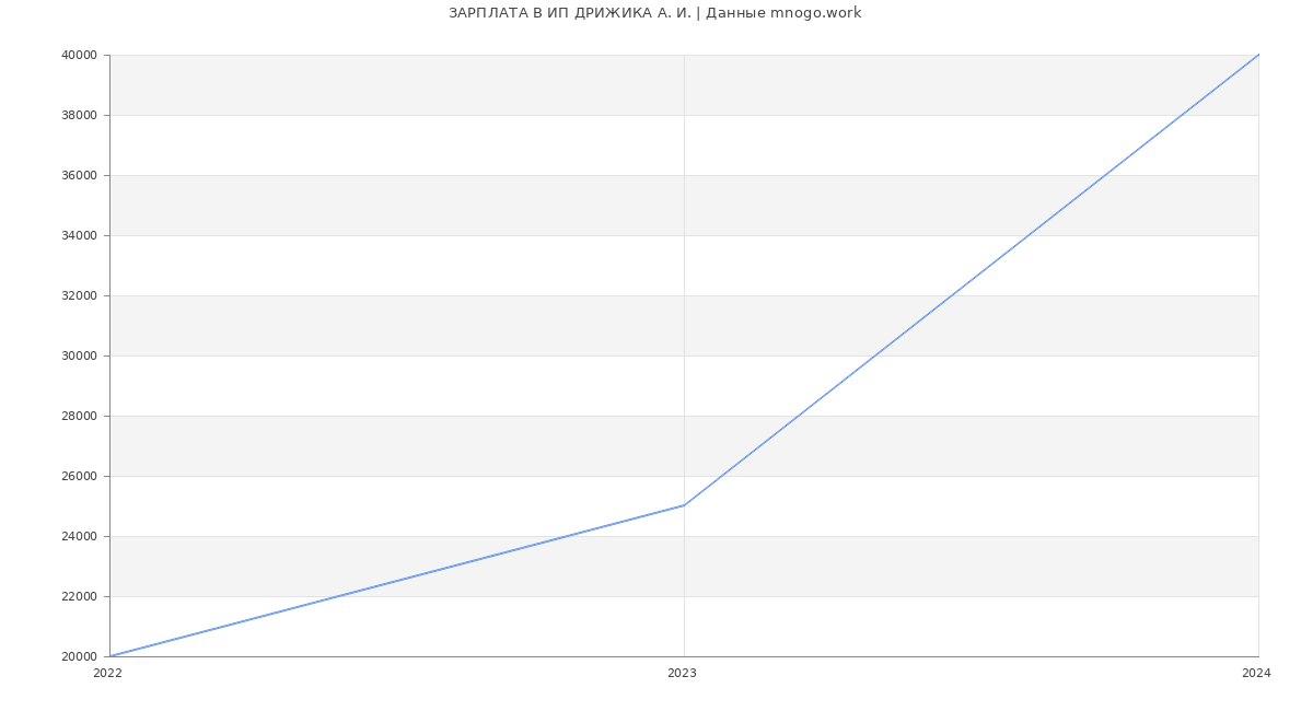 Статистика зарплат ИП ДРИЖИКА А. И.
