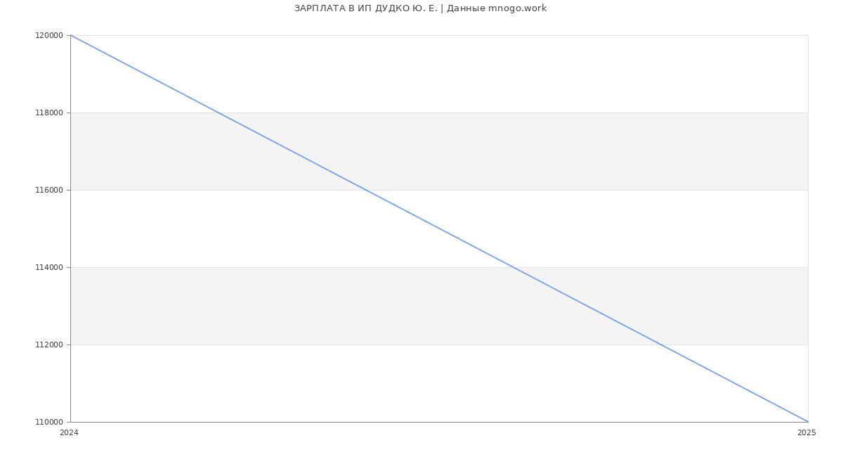 Статистика зарплат ИП ДУДКО Ю. Е.