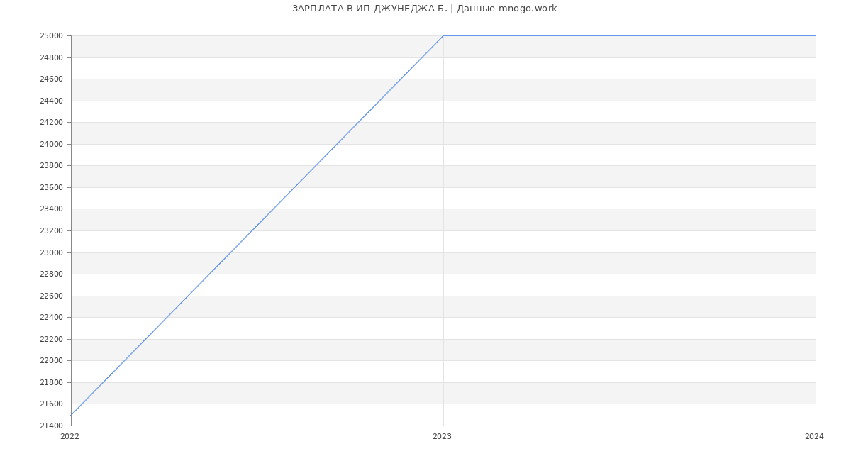 Статистика зарплат ИП ДЖУНЕДЖА Б.