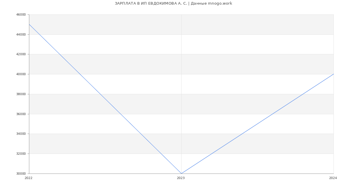 Статистика зарплат ИП ЕВДОКИМОВА А. С.