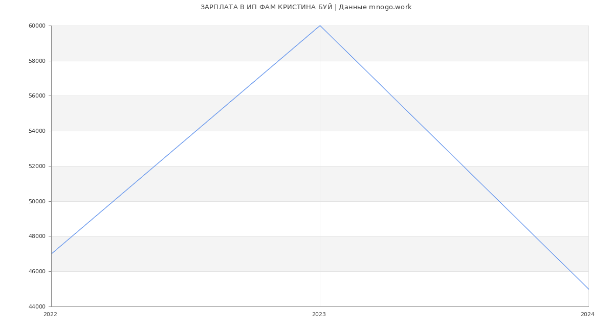 Статистика зарплат ИП ФАМ КРИСТИНА БУЙ