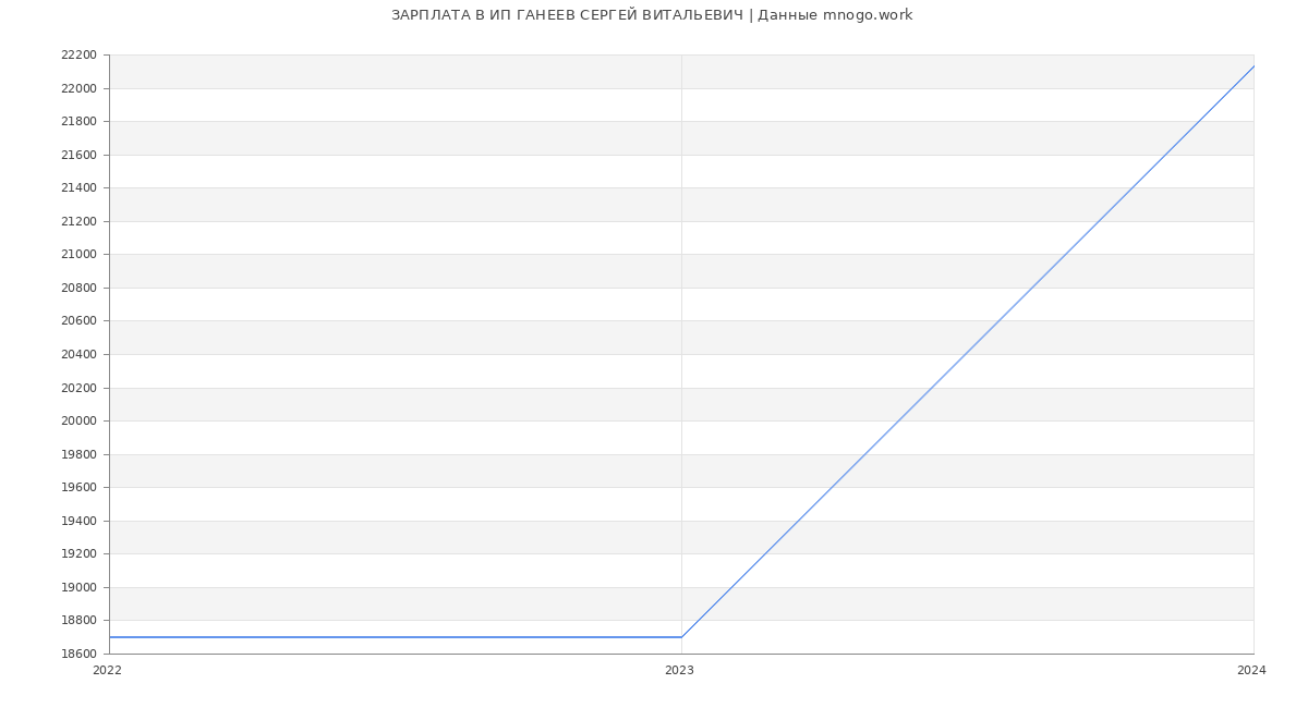 Статистика зарплат ИП ГАНЕЕВ СЕРГЕЙ ВИТАЛЬЕВИЧ